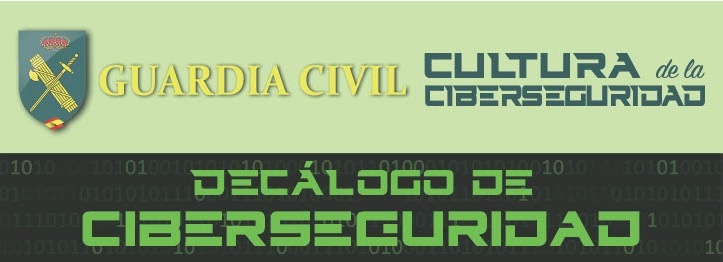 Cabecera Decálogo Ciberseguridad Guardia Civil