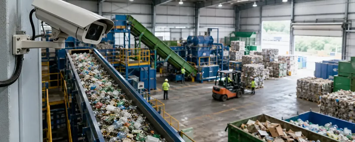 soluciones cctv en plantas de reciclaje