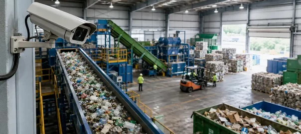 soluciones cctv en plantas de reciclaje